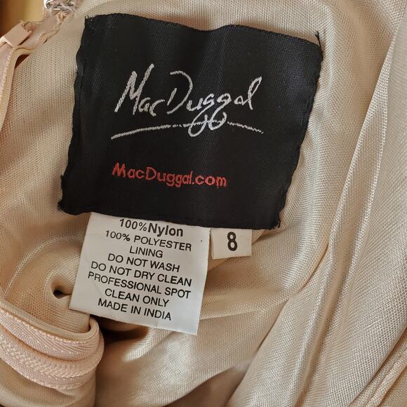 Mac Duggal 5372 Sequin Embellished Sleeveless Long Gown Rose Gold Size 8 NWT - Picture 12 of 13